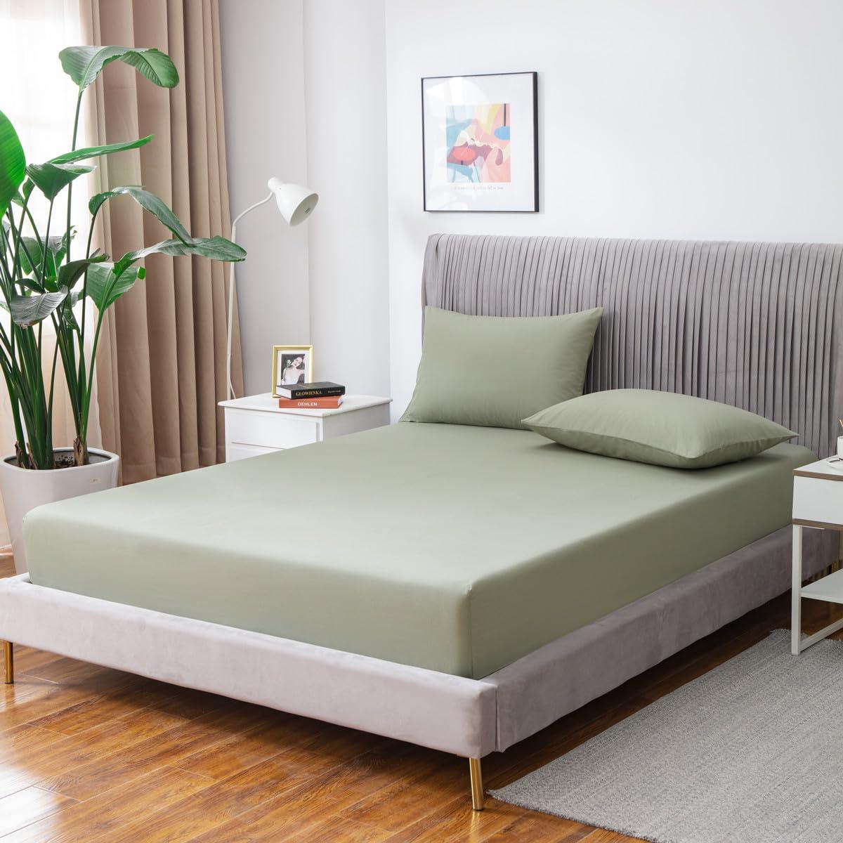 JIUMIWA Grounding Sheets for Earthing King Size Grounding Fitted Bed Sheets with 15 ft Grounidng Cord