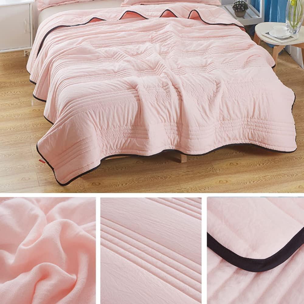 Generic Silk Cooling Blanket, Ice Silk Summer Luxury Blanket, Cool Ice Silk Blanket, Lightweight Summer Blanket Ultra Cold Breathable Summer Blankets (Aqua Green,79 * 91in/200 * 230cm)