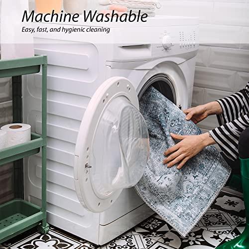 RugOver RugOver Machine Washable Area Rug, Pet-Friendly and Non-Slip Indoor Carpet for Kitchen, Bathroom, Living Room, Home Floor Decoration(Seal/Space, 6'3" x 9'6")