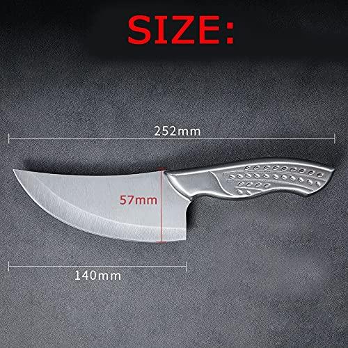 GUMMIA Meat Cleaver,Cleaver Knife, 5.5 inch Boning Knife Stainless Steel Chef Knife Serbian Kitchen Knife for Meat Bone Fish Fruit Vegetables Cleaver Butcher Knife