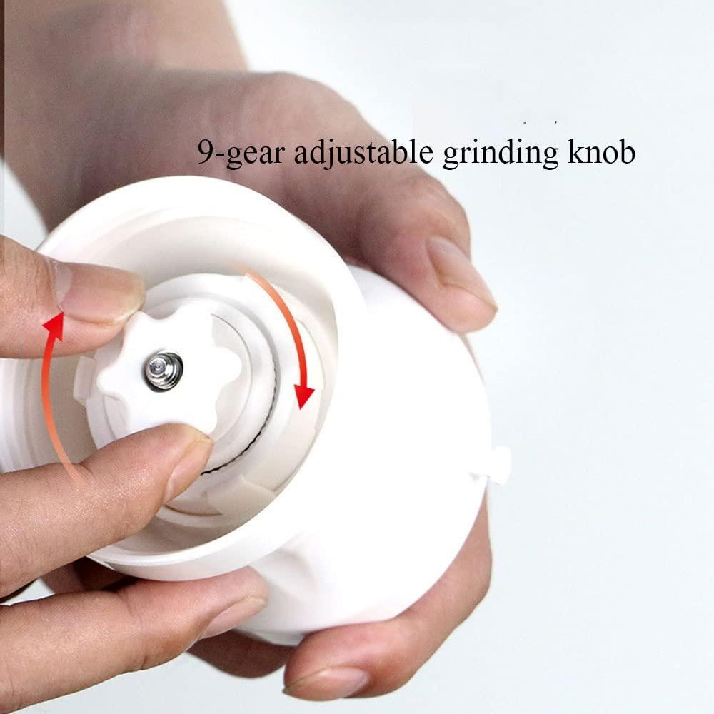 XARONF XARONF Manual Coffee Grinder, Hand Coffee Bean Mill, Portable Hand Crank Coffee Bean Grinder, Adjustable Settings Ceramic Conical Burr & Stainless-Steel for Home,Kitchen,Office,Traveling,Hiking,Campin