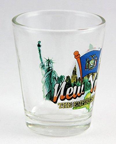 World By Shotglass New York Empire State Elements Shot Glass