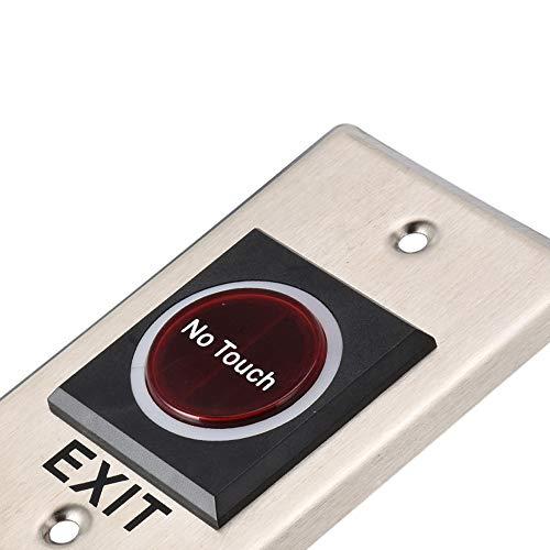 LBS LBS Touchless No Touch Door Infrared Sensor Exit Button Switch for Access Control Systems Gates and Garage Openers