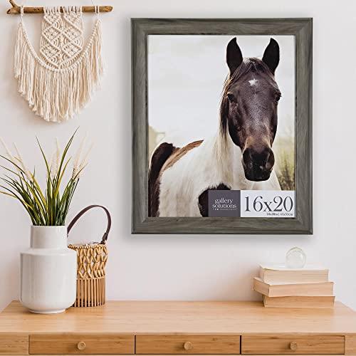 Gallery Solutions Gallery Solutions - 16\"x20\" - Greywash Large Wall Frame - Stylish and Versatile Solution - Favorite Photo or Artwork - Rectangular - Single Picture Frame