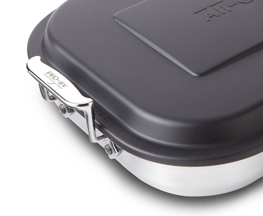 All-Clad All-Clad Specialty Stainless Steel Lasagna Pan 12x15x2.75 Inch Induction Oven Broiler Safe 600F Frozen Lasagna, Pots and Pans, Cookware Silver