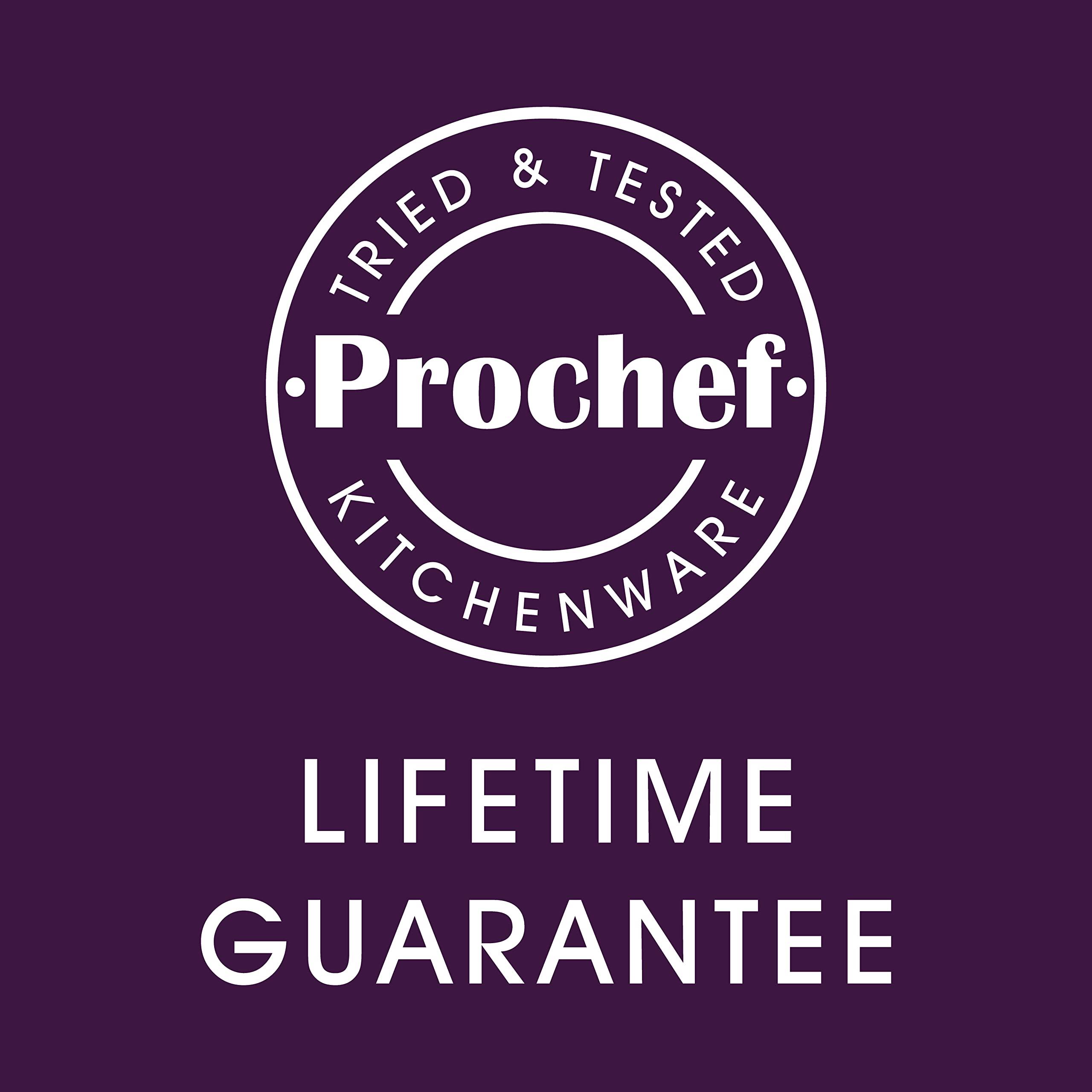 Prochef Prochef KB1067 8-inch Teflon Shallow Loose Base Cake Tin, Graphite, Grey, Medium