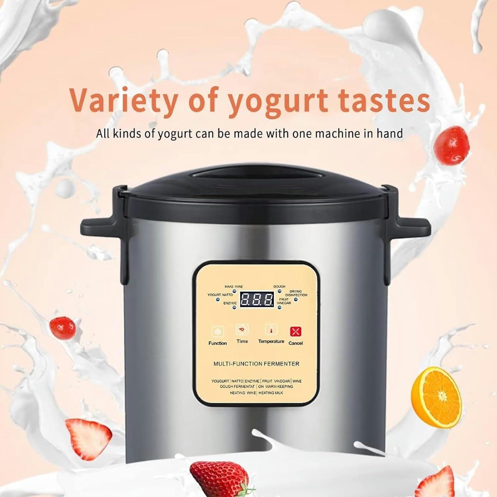MOUNW MOUNW Commercial Fermentation Machine Yogurt Fermenter, 12L Electric Automatic Intelligent Control Fermentation Machine for Garlic, Yogurt, Pickle, Sweet Rice Wine, Dough, Vinegar and Enzyme
