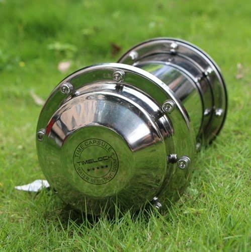 SERBESTVE Waterproof Stainless Steel time Capsule Storage Future Memory Gift 13.5 inches