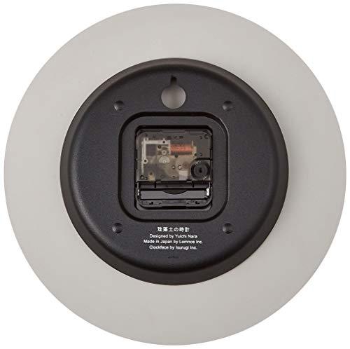 Lemnos () Remnos LC11-08 WH Lemnos Wall Clock, Analog Diatomaceous Earth Clock, White, Diameter 10.2 x Thickness 1.4 inches (256 x 36 mm)