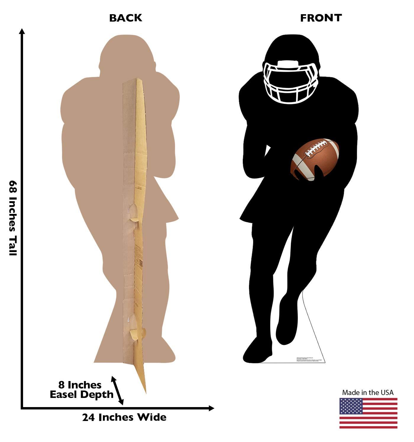 Cardboard People Cardboard People Football Player Runningback Silhouette Life Size Cardboard Cutout Standup