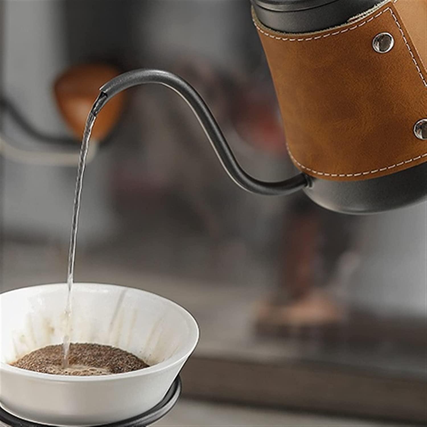 REJOON REJOON Percolator Coffee Pot Gooseneck Spout Drip Coffee Pot 600ml Stainless Steel Pot Cover Gooseneck Pot