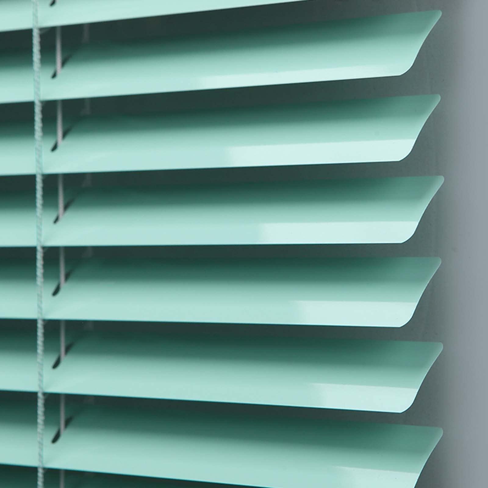 JLXJ Blackout Venetian Blinds, 0.18mm Thick Aluminum Green Slats Roller Shades with Pull Cord and Rotating Rod, for Home Office, 80/100/120/140cm Wide (Size : 140140cm (5555in))