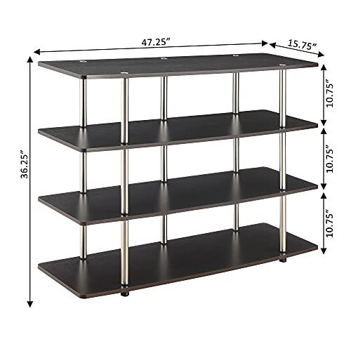 Convenience Concepts Convenience Concepts 131372ES XL Highboy 4-Tier TV Stand, Espresso