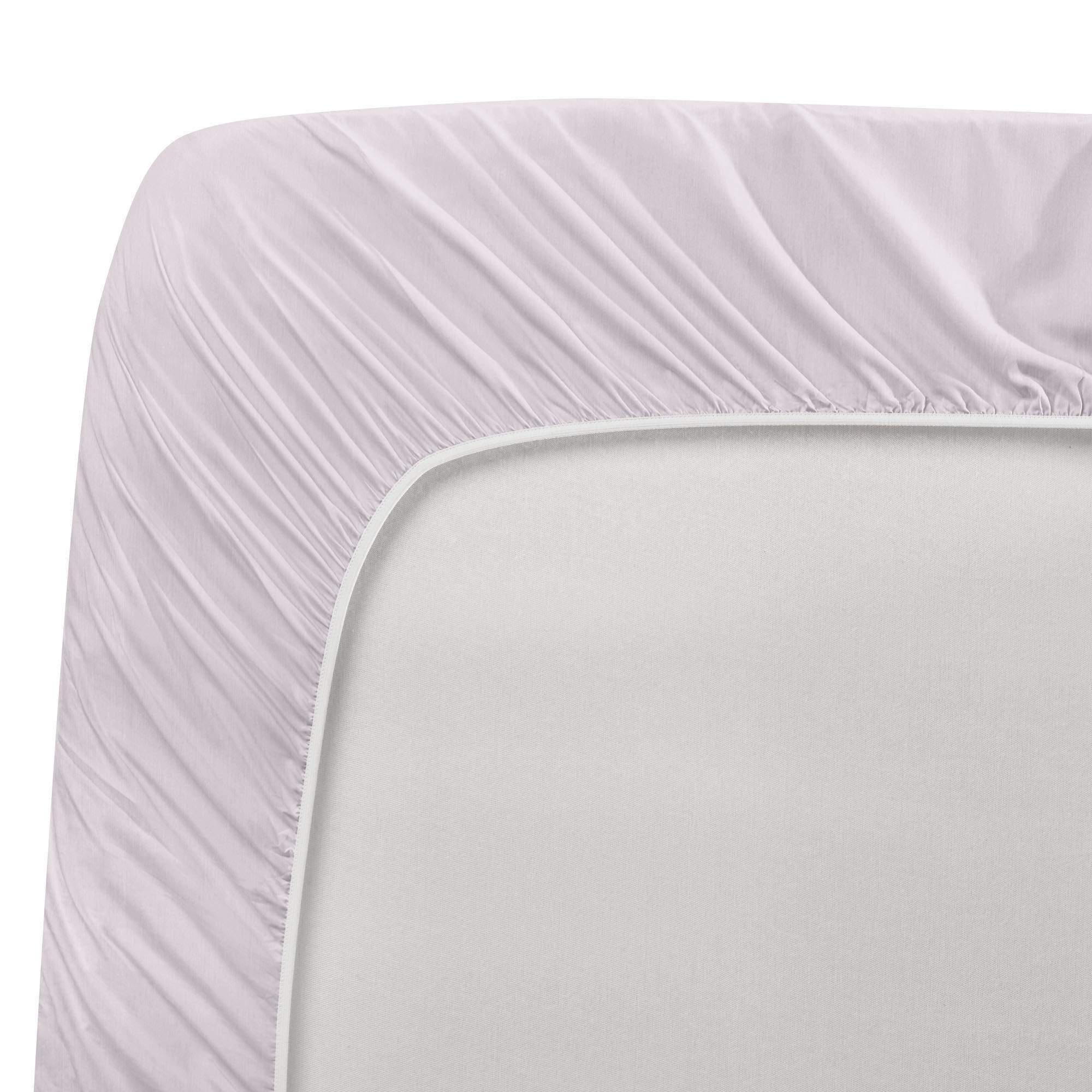 Splitsvilla Cal-King Size Sheet Set 4 Pcs Bedding Set 100% Long Staple Cotton Bed Sheets Extra Soft and Luxury Sheets, 800 TC Easy Fits Mattress Upto 15\" Deep Pocket (Cal-King Size,Light Gray Lavender)