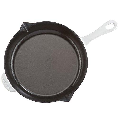 STAUB Staub Cast Iron 10-inch Fry Pan - White, Made in France