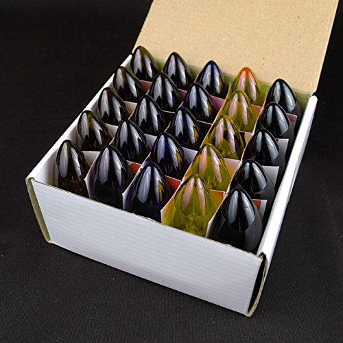 Novelty Lights Novelty Lights 25 Pack C9 Twinkle Outdoor Christmas Replacement Bulbs, Multi, E17/C9 Intermediate Base, 7 Watt…