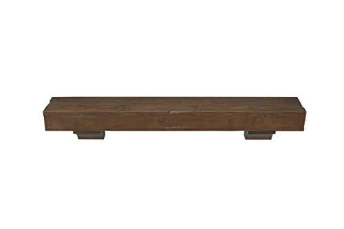 Pearl Mantels Pearl Mantels 412-60-70 Shenandoah Pine 60-Inch Fireplace Mantel Shelf, Rustic Cherry