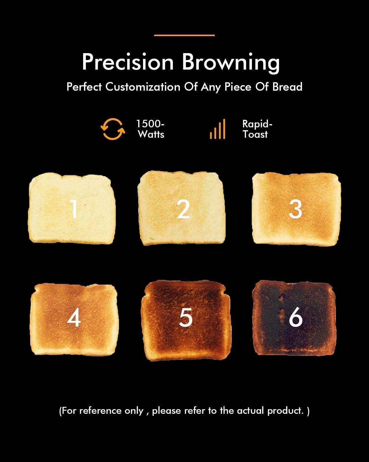 LONGDEEM LONGDEEM Toaster 4-Slice, Retro-Styled Stainless Steel, Wide Slot Bagel Toaster, Dual Independent Controls, Removable Crumb Tray, Easy to Clean, 6 Shade Settings, Reheat & Defrost, Blue