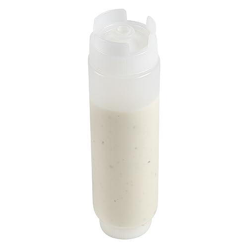 Restaurantware Restaurantware 16oz. FIFO Inverted Plastic Squeeze Bottle with Refill and Dispensing Lids - First In First Out - Perfect for Restaurants Catering and Food Trucks - 1ct box