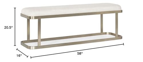 Hooker Furniture Hooker Furniture Bedroom Linville Falls River Branch Upholstered Bench