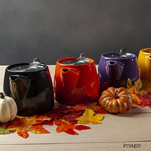 FORLIFE FORLIFE Stump Teapot with SLS Lid and Infuser, 18-Ounce, Red