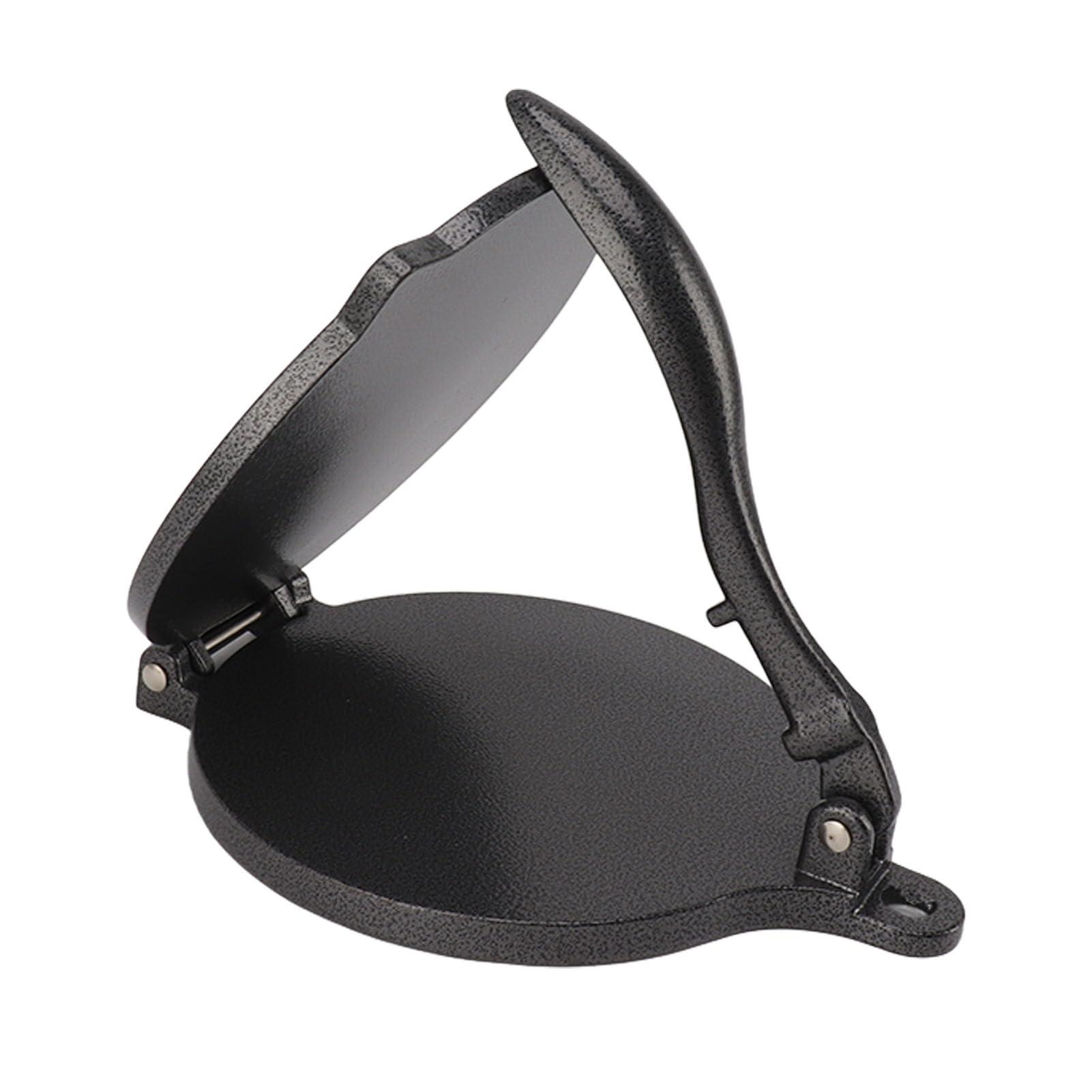 DAUZ Tortilla Press, Multifunctional Roti Maker for Home (20cm Black)