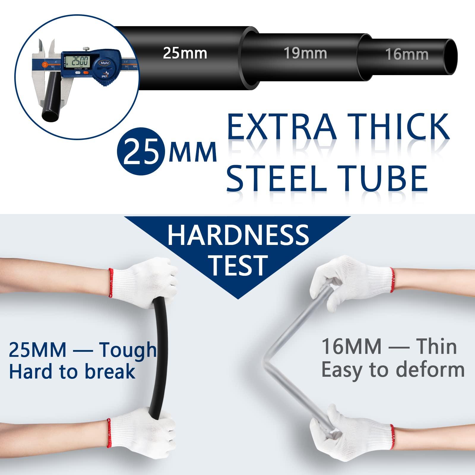 LOKEME LOKEME Portable Closet, 67 Inch Wardrobe Closet for Hanging Clothes with 4 Hanging Rods, 25mm Steel Tube Clothes Storage Organizer for Extra Sturdy, Quick and Easy to Assembly, Gray Cover