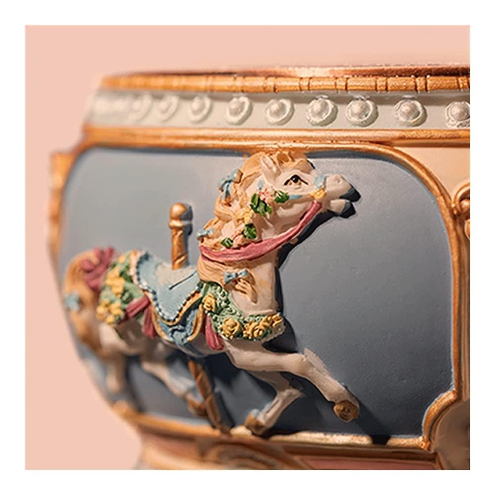 BBZY Music Box Music Box Wooden Musical Box Carousel Music Boxs Birthday Valentine\'s Day Gift Christmas Thanksgiving Home Decoration Christmas Valentine Housewarming Gift (Size : A)