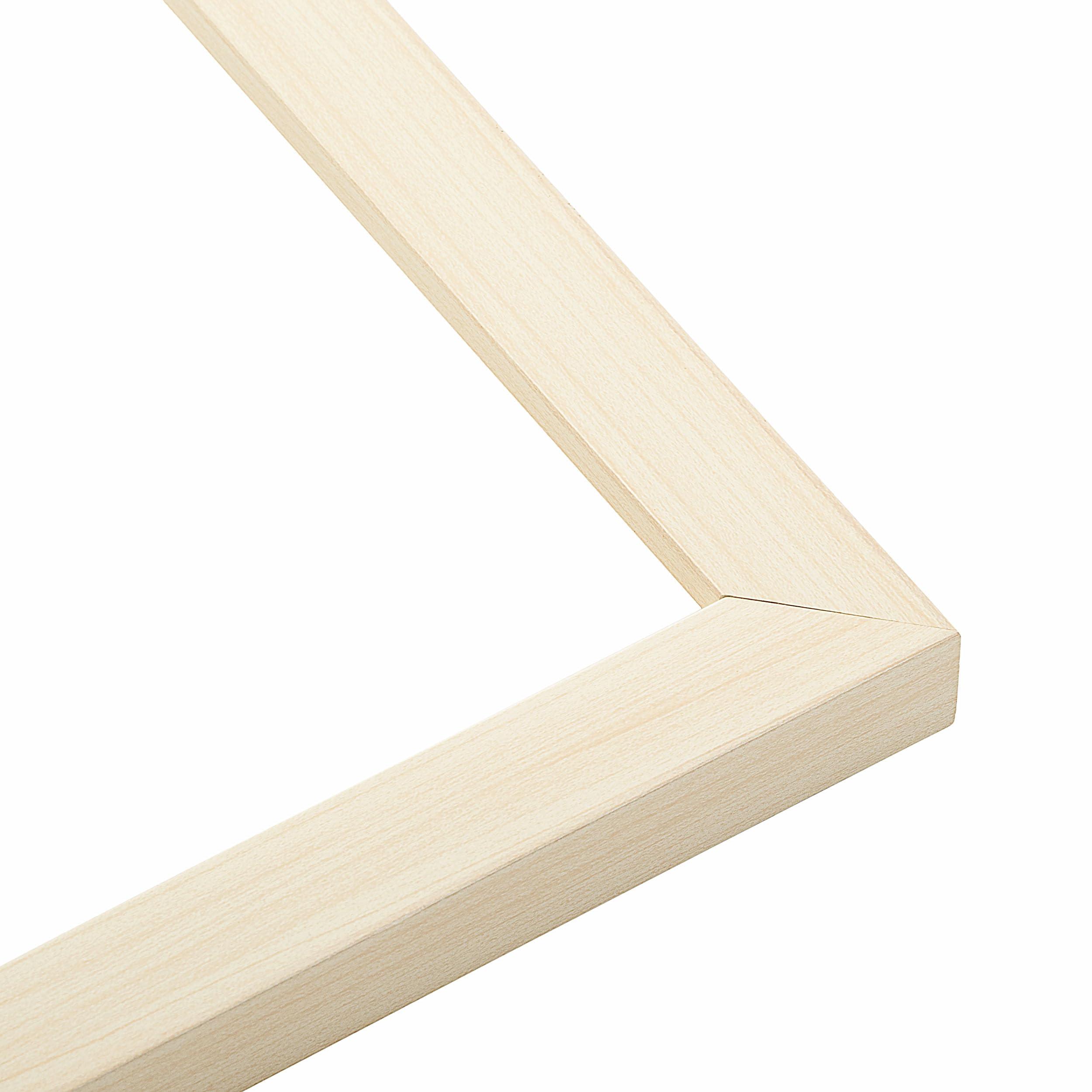 CountryArtHouse CountryArtHouse 43x15 Frame White Wash Solid Wood Picture Frame | 0.8125 Inch Moulding Width | Includes UV Acrylic Plexiglass, Acid Free Foam Board Backing and Hanging Hardware