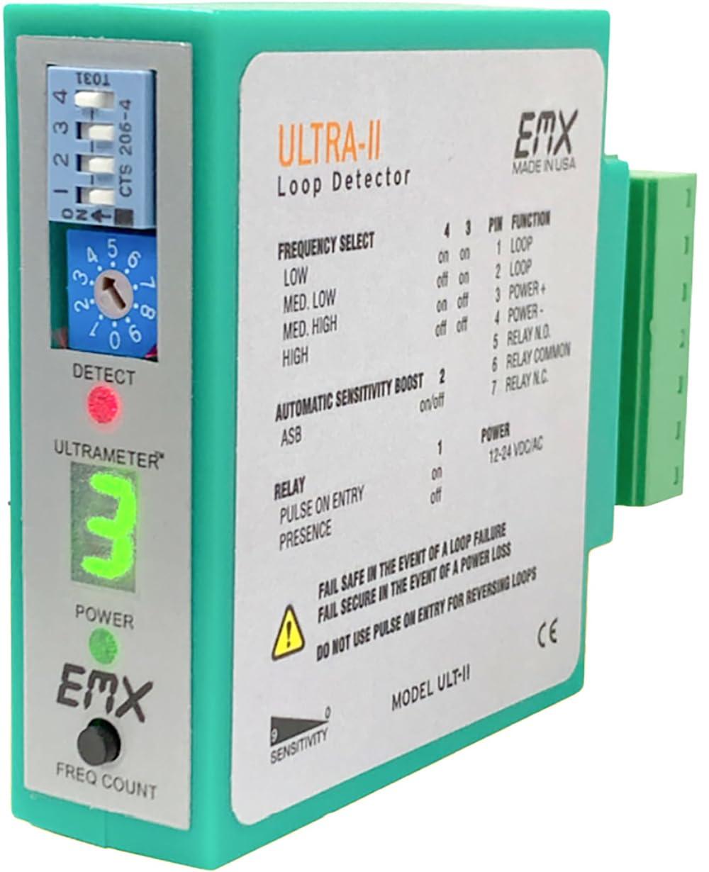 EMX Industries, Inc. EMX ULTRA II DTEK Universal Loop Detector for Gate and Traffic Control