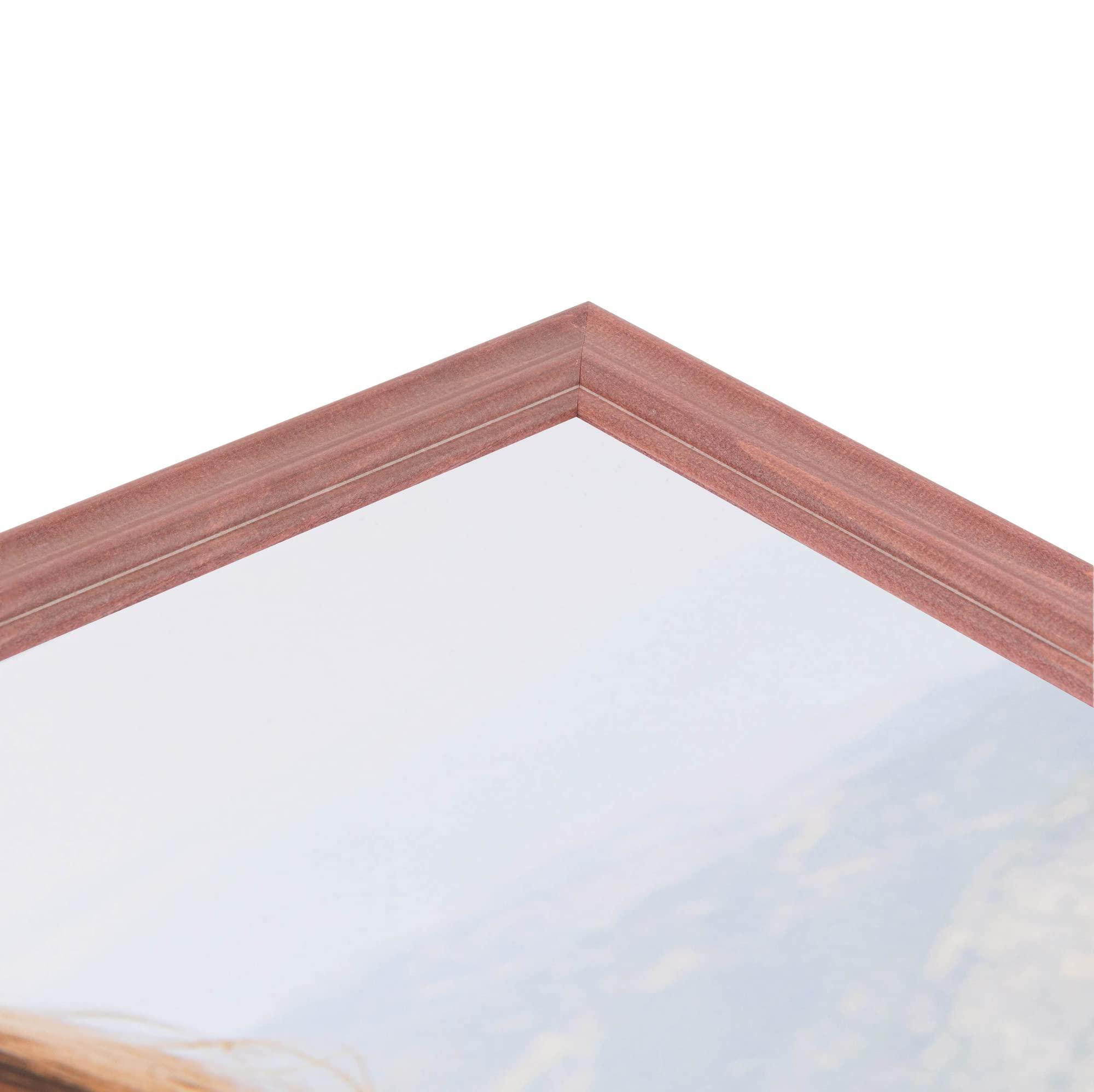 ArtToFrames ArtToFrames 12x14 Inch Pink Picture Frame, 4 - Pack, This 1.50 inch Custom Wood Poster Frame is Pink, Comes with Regular Glass (Frame_Pack_4_0066-56673-YPNK-12x14)