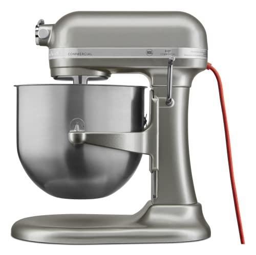 KitchenAid KitchenAid KSM8990CU 8-Quart Commercial Countertop Mixer, 10-Speed, Gear-Driven, Contour Silver