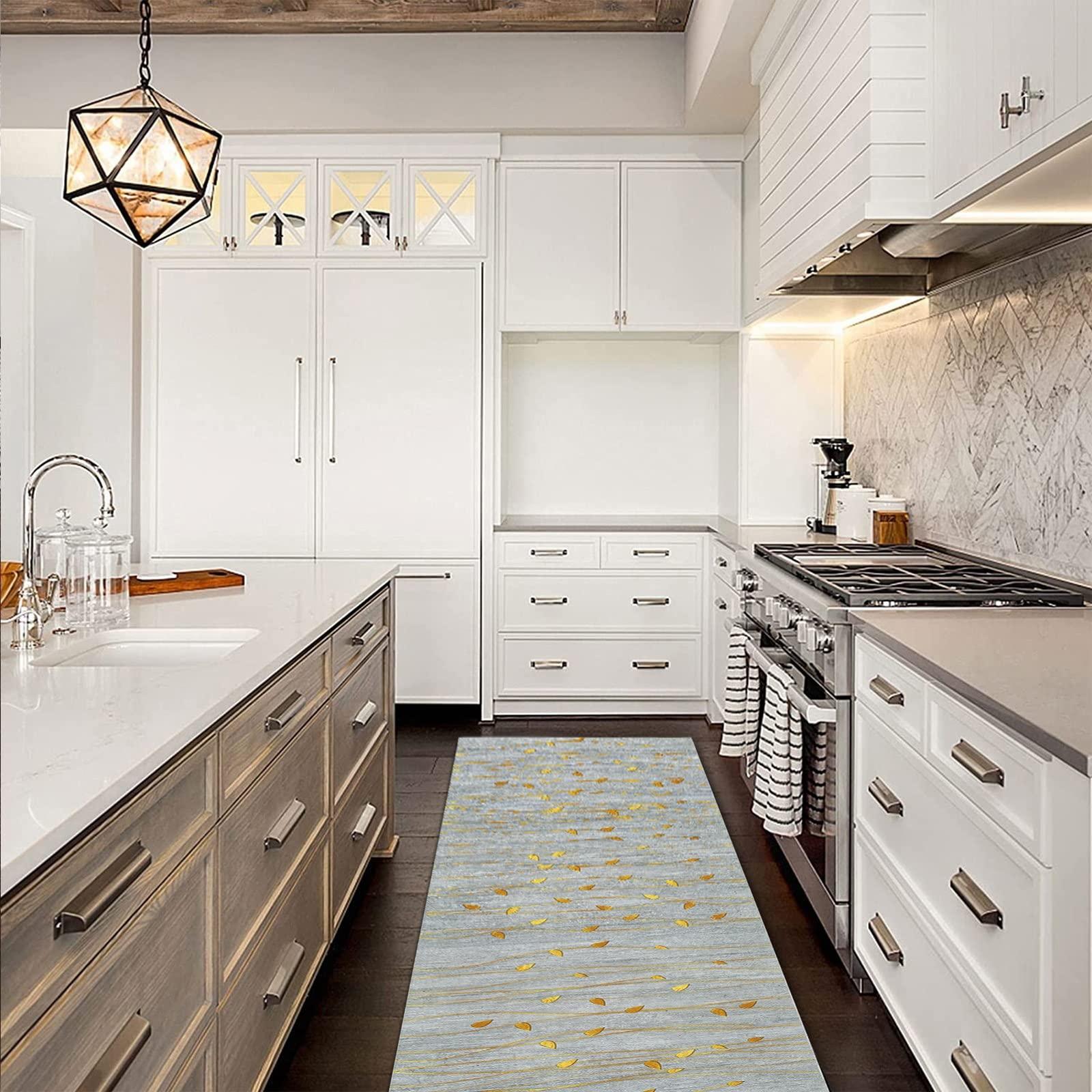 Hamankim Carpet Runner with Anti-Slip Backing, Hallway Runner Rug Washable Kitchen Hall Stairs Runners Rugs 1m 150cm 2m 2.5m 300cm 3.5m 4m 4.5m 5m 6m Floor Mat ( Size : 2 ft 14.8 ft )