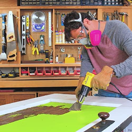 Wagner Power Products Wagner Spraytech 0503008 HT1000 Heat Gun, 2 Temp Settings 750F & 1000F, Great for Soften paint, Caulking, Adhesive, Putty Removal, Shrink Wrap, Bend Plastic Pipes, Loosen Rusted Nuts or Bolts