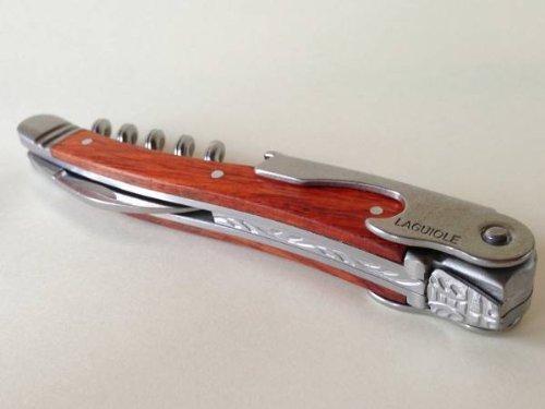 LAGUIOLE Laguiole Waiter's Corkscrew - Rosewood Handle w/ Leather Pouch