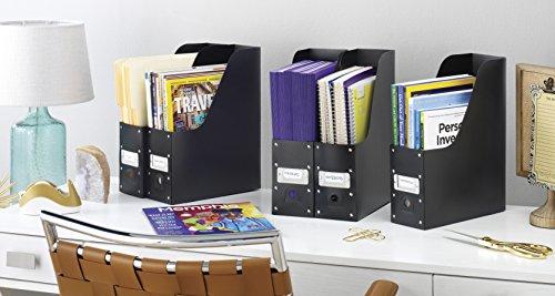 Whitmor Whitmor Magazine Storage Desk Organizers - Black (Set of 5)