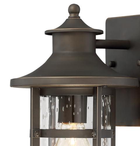 Minka Lavery Minka Lavery Outdoor Wall Light 72551-143C Highland Ridge Exterior Wall Lantern, 1-Light 60 Watts, Oil Rubbed Bronze