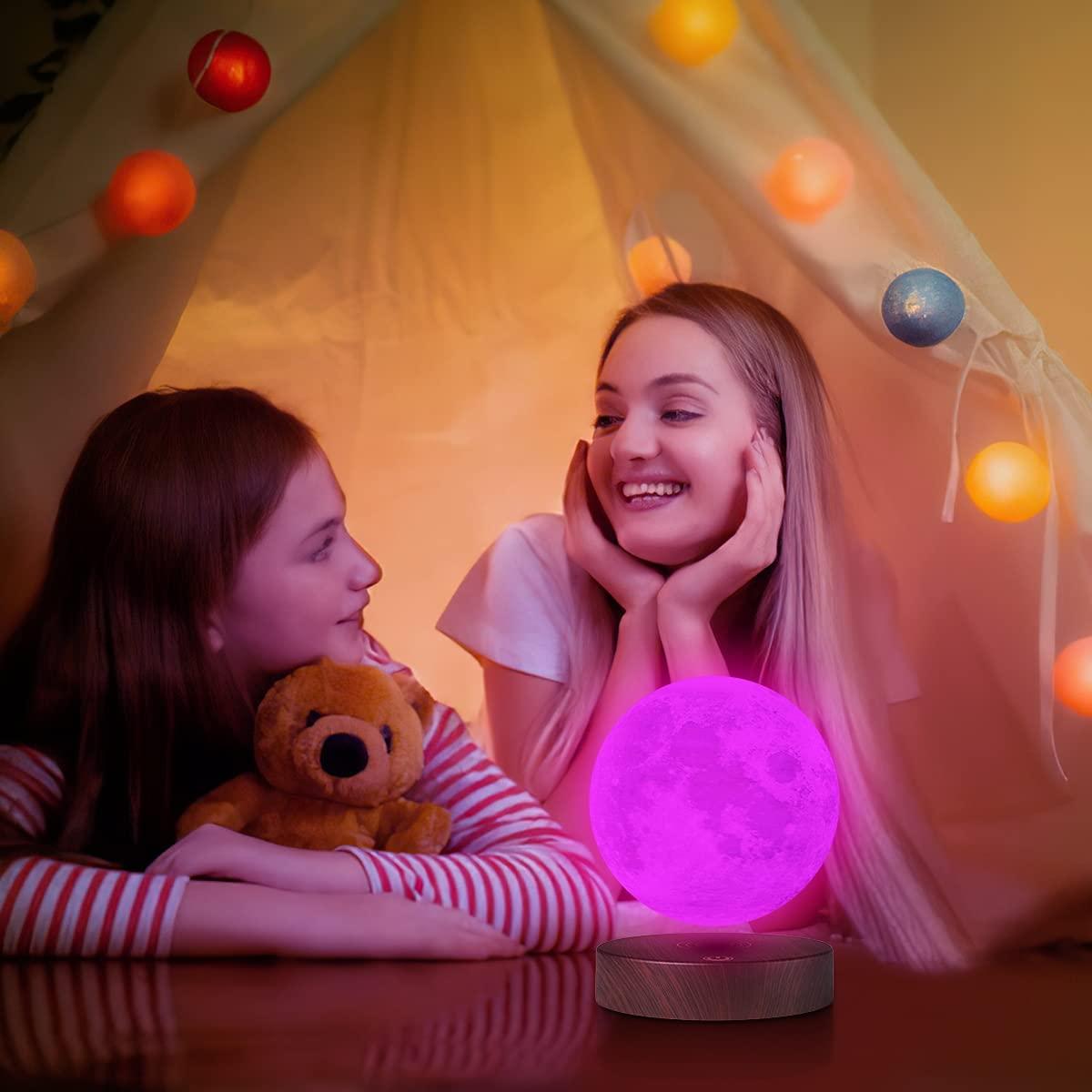 VGAzer VGAzer Levitating Moon Lamp -3D Floating Night Lamp with Remote Control 16 Colors Night Light,Christmas Gift for Baby, Children, Girls, Boys