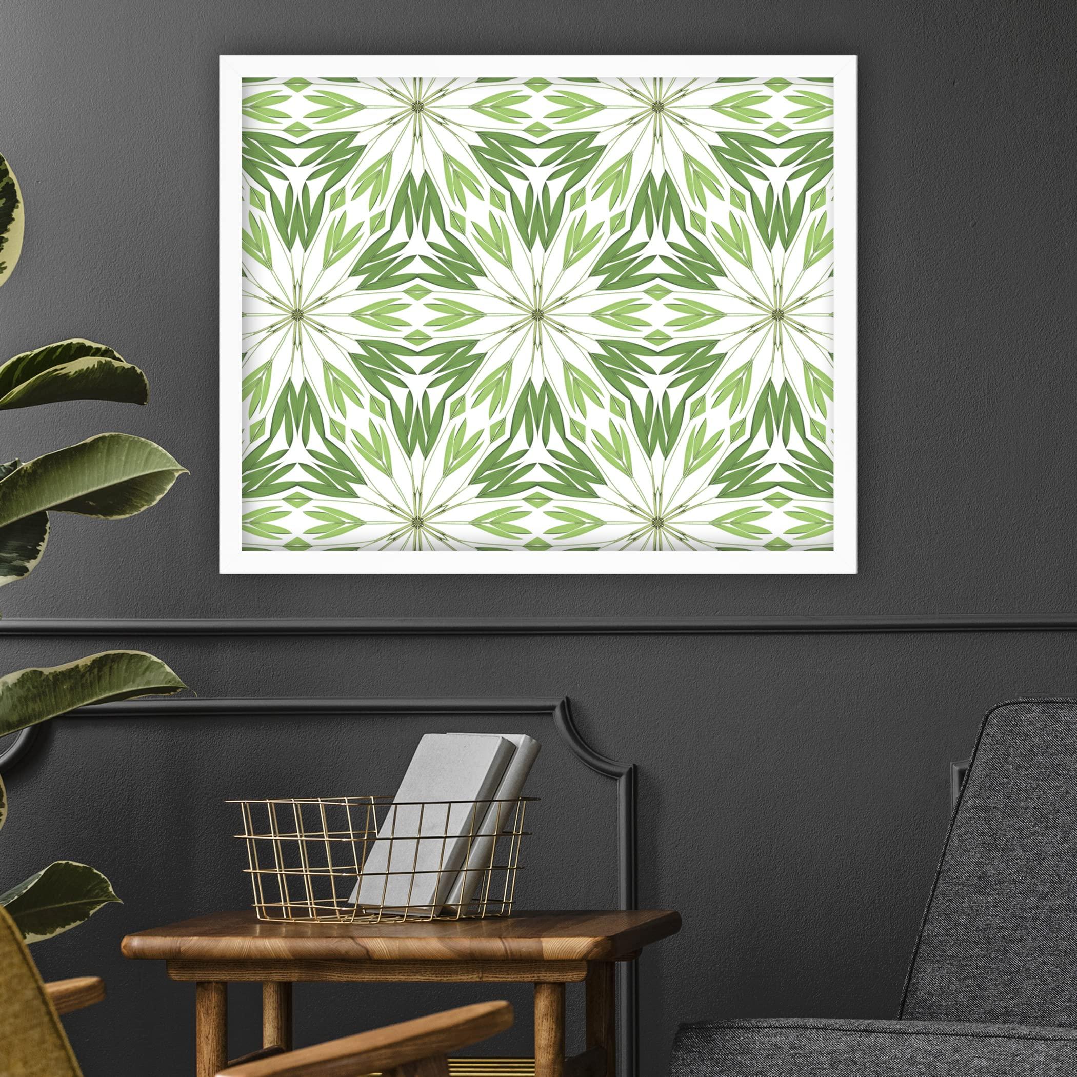 Nature Creative Nature Patterns 3 - Wall Art - 32 x 40 - Framed - Multi - White Frame