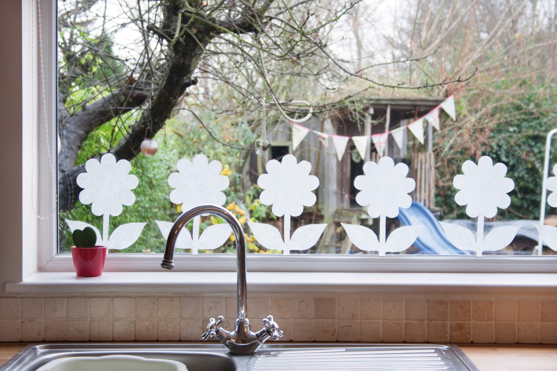 d-c-fix d-c-fix Window Privacy Film Ricepaper Premium Static Cling Removable Two Way Day and Night Sun UV-Blocking Decorative Vinyl Covering for Bathroom, Home & Glass Door - Decal Sticker 35.4\" x 59\"