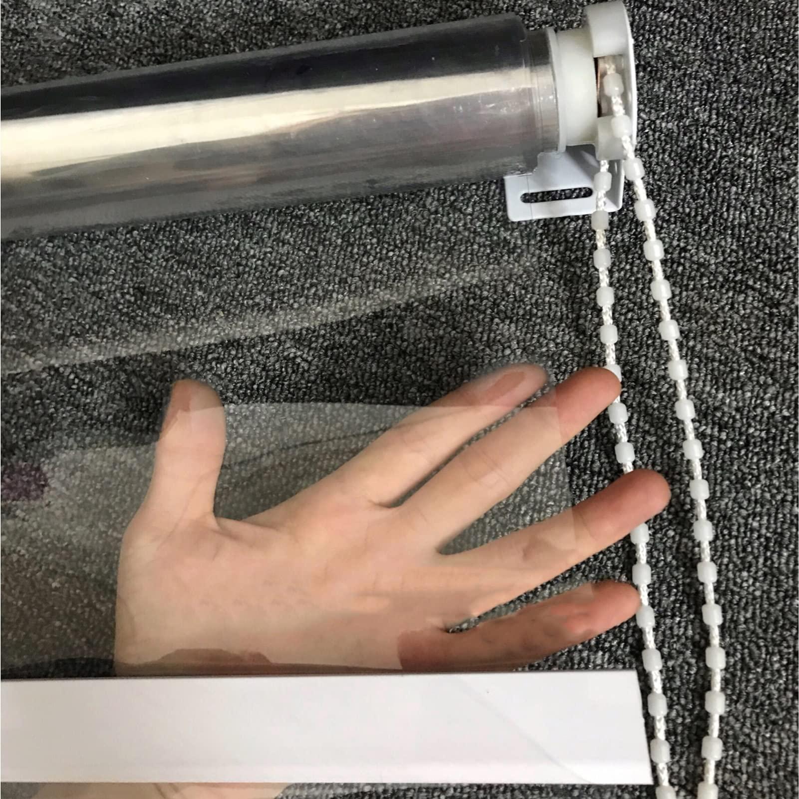 AFGZQ AFGZQ Clear PVC Outdoor Roller Blinds Windproof, Waterproof, Heat Preserving, Balcony, Porch, Pergola, Greenhouse (Clear, 47"W x 79"H)