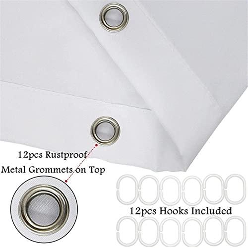 HOLEILUCK HOLEILUCK Grey Shower Curtains for Bathroom Shower Curtains Solid Gray Polyester Fabric Decoratived Modern Grey Shower Curtain 3D Shower Curtain Extra Long Shower Curtains 31x84in/WxL