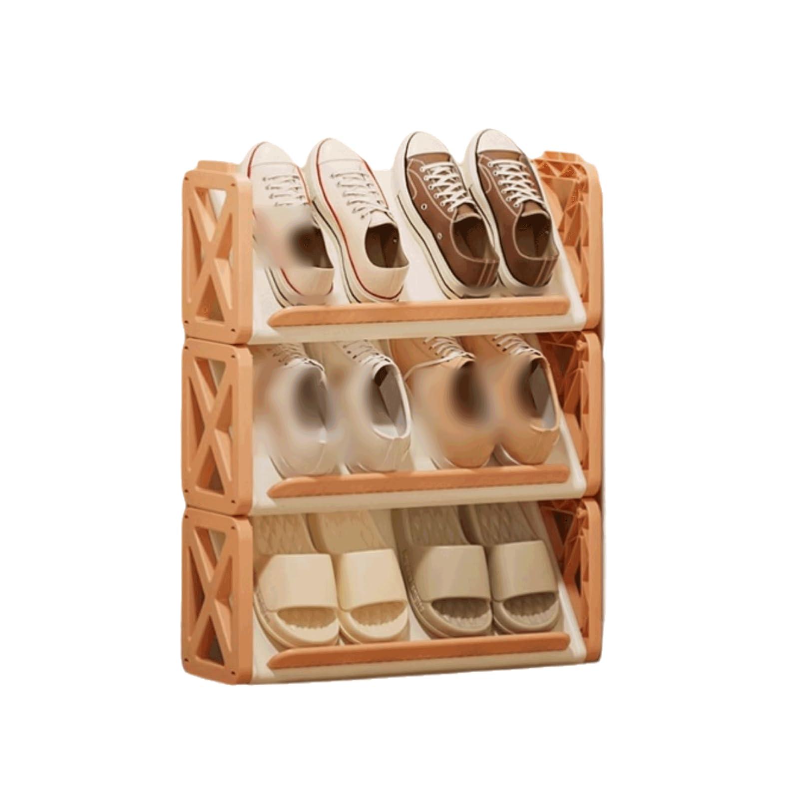 PEKJI PEKJI Plastic Shoe Rack Removable Shoe Shelf Versatile Shoe Stand Narrow Shoe Holder Floor Standing Shoe Storage Organizer