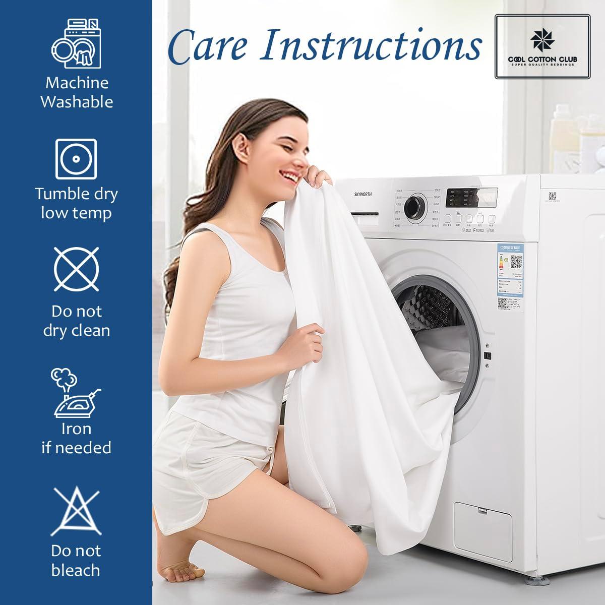 Cool Cotton Club Supima ELS Cotton Sheets, Queen Sheet Set Real 400 Thread Count Luxury 4 PC Bedding Set, Hotel Quality Sateen Weave, fits up to 7-9\" Elasticized Deep Pocket (Stripe, Gold)