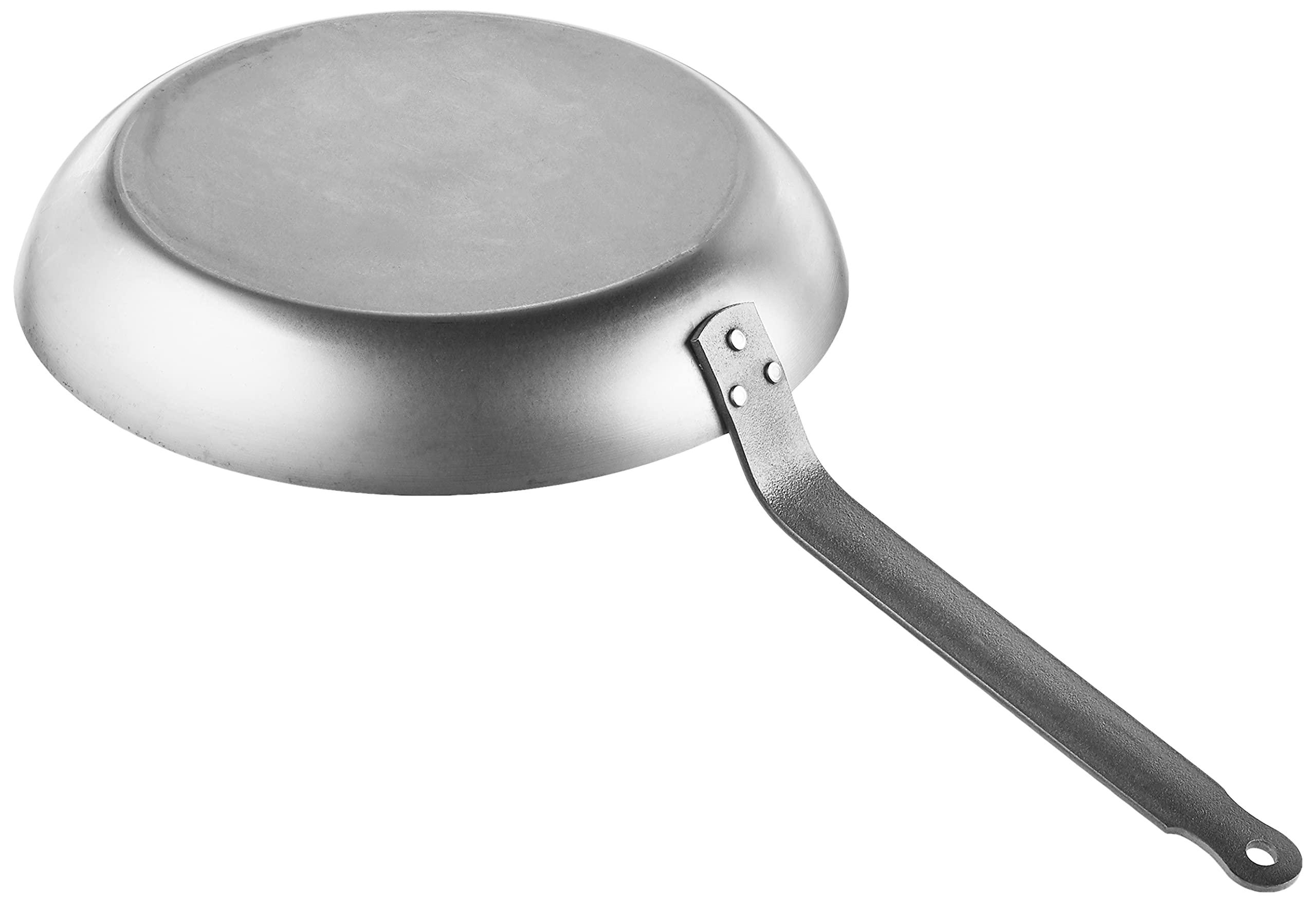 Mauviel Mauviel M\'Steel Black Carbon Natural Nonstick Frying Pan With Iron Handle, 11-in, Suitable For All Cooking Surfaces, Made in France