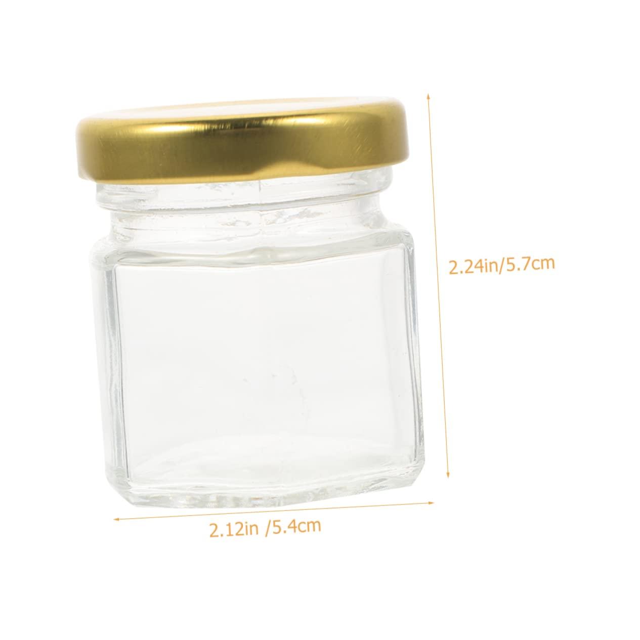PRETYZOOM PRETYZOOM 6pcs Honey Bottle Food Containers with Lids Juice Bottles with Lids Flask Sweet Jars Small Honey Jar Hydro Jam Jars with Lids Candy Jar Milk Jug Maple Syrup Drink Glass Transparent