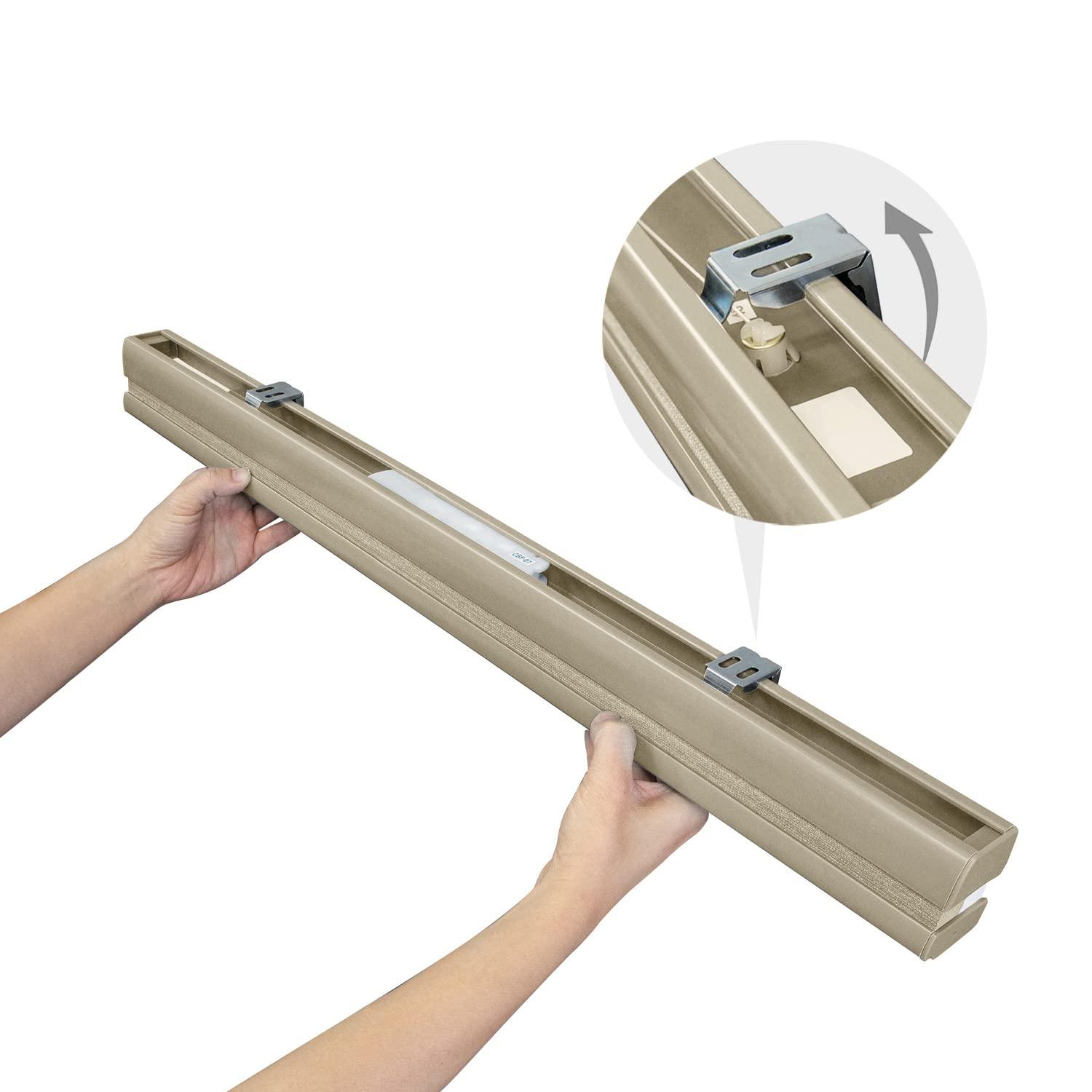 CHICOLOGY CHICOLOGY Cellular Shades, Top Down Bottom Up Shades, Custom Blinds for Windows, Window Shades for Home, Door Blinds, Window Coverings, Cellular Blinds, Latte (Light Filtering), 26" W x 48" H