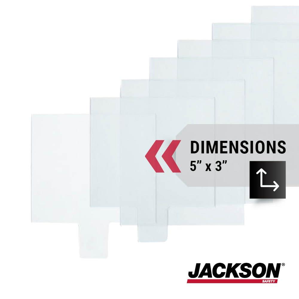 Jackson Safety Jackson Safety Lens Plate Kit for NEXGEN 3-in-1 ADF Welding Helmet - Replacement Safety Plates - 5 Front & 2 Rear Safety Plates - 22606