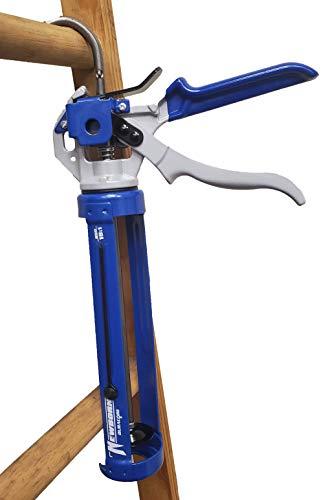 Newborn Newborn 250 Super Smooth Rod Revolving Frame Caulking Gun, 1/10-Gallon Cartridge Capacity, 18:1 Thrust Ratio