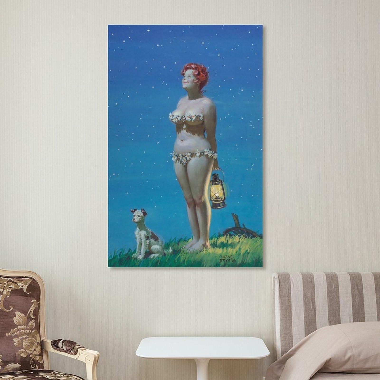 AAHARYA AAHARYA Duane Bryers Poster Fat Girl Hilda Art Drawing Canvas Print (9) Canvas Painting Wall Art Poster for Bedroom Living Room Decor 16x24inch(40x60cm) Frame-style